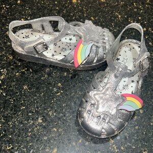 Mini Melissa rainbow sandals size 10 toddler